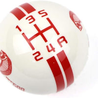 Universal 5 Speed Cobra Style Gear Shift Knob Manual Transmission Shifter Lever Stick(white)