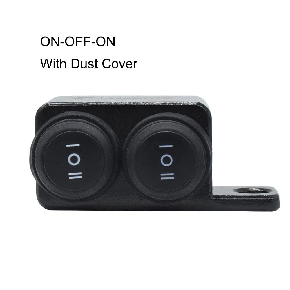 Universal Motorcycle Metal Switch Waterproof Double Point Switch for Bike Headlight High Low Beam 1 Pc