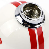 Universal 5 Speed Cobra Style Gear Shift Knob Manual Transmission Shifter Lever Stick(white)