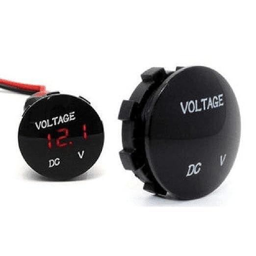 Universal Round Voltmeter Ammeter with Led Digital Panel, Monitor For Car 1 Pc