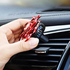 Universal Car Ac Went Decoration Piece Spiral Wings Style 1 Pc Red