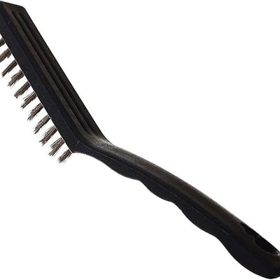 Universal 3 Pcs Large Wire Brush Set, Stainless Steel, Brass and Nylon Bristle for Cleaning Welding Slag Rust and Dust 3 Pcs Set