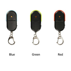Universal Anti-lost Whistle Keychain LED Flash Flashing Beeping System 1 Pc