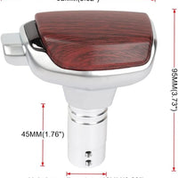 Universal Wooden Touch Shift Gear Knob Car Shifter Lever Most Manual Automotive Vehicles(Brown)
