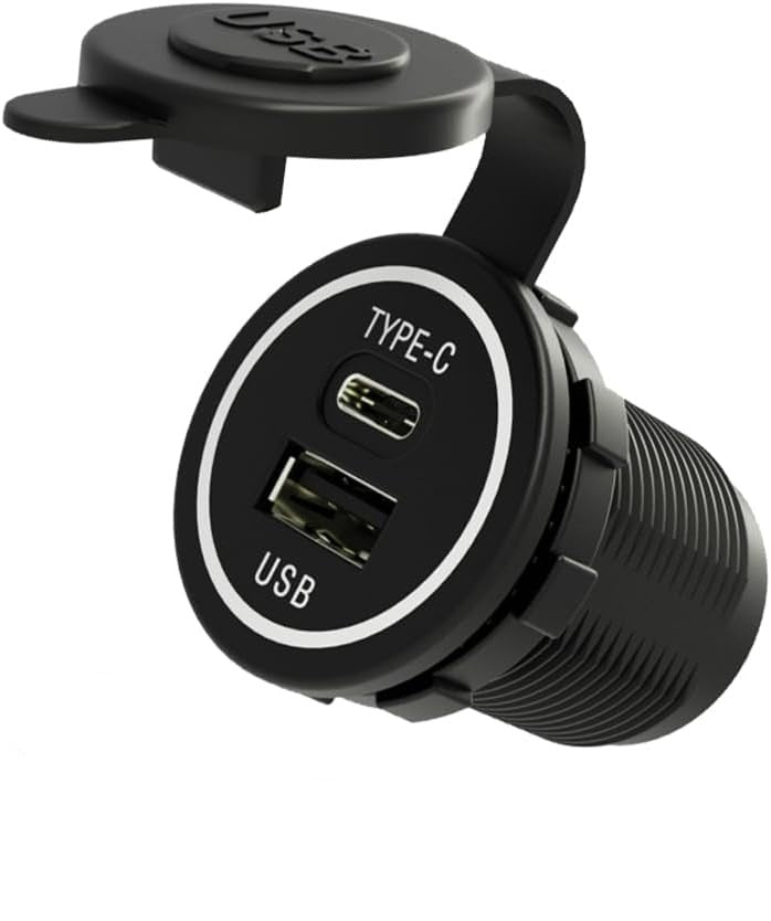 Universal USB Type C 28W Fast Charger Type C USB Car Charger Socket 9V-24V for Car