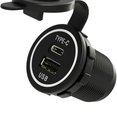 Universal USB Type C 28W Fast Charger Type C USB Car Charger Socket 9V-24V for Car