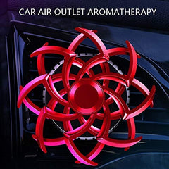 Universal Car Ac Went Decoration Piece Spiral Wings Style 1 Pc Red