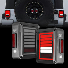 Universal Jeep Back Light Wrangler JK JKU Model Smoked Lens Led Stop Tail Lamp