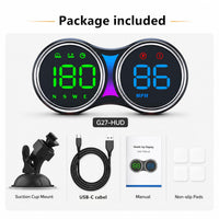 Universal G27 GPS HUD Gauge Car Digital Head Up Display Speedometer 1 Pc