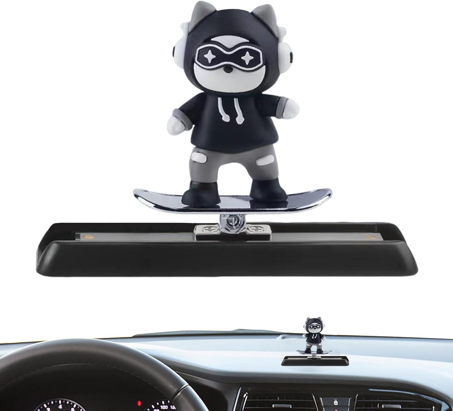 1 Pc Universal Dashboard Sliding Character Car Interior Decoration Acc ...
