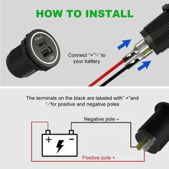 Universal USB Type C 28W Fast Charger Type C USB Car Charger Socket 9V-24V for Car