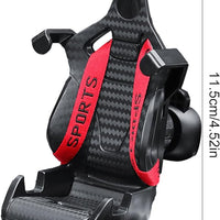 Universal Racing Seat Design Mobile Phone Holder Cell Phone Holder for All Cars 1 Pc(Red)