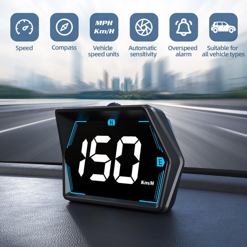 Universal G20 OBD2+GPS HUD Gauge Car Digital Head Up Display Speedometer Turbo RPM Alarm 1 Pc