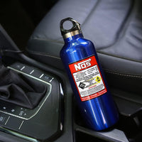 Universal Stainless NOS Nitro Oxygen Silender 500ml Water Bottle In Premium Quality 1 Pc (Blue)