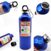 Universal Stainless NOS Nitro Oxygen Silender 500ml Water Bottle In Premium Quality 1 Pc (Blue)