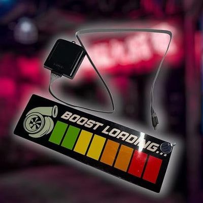 BOOST LOADING LED Car Window Sticker Windshield Electric Safety Decal Decoration Sticker Auto 1 Pc