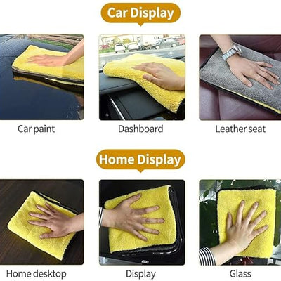 Universal Microfiber Cleaning Cloth For car, Cleaning Cloth For Kitchen & Home, Multipurpose Cloths, Automotive Microfiber Towels For Car Cleaning 1 Pc