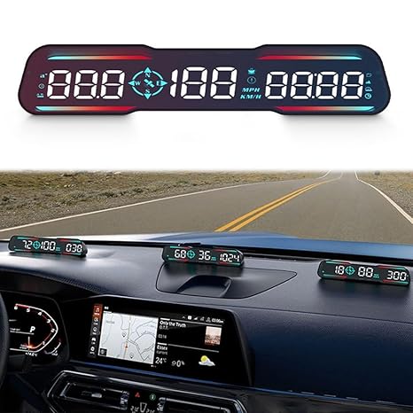 Universal G19 OBD2+GPS HUD Gauge Car Digital Head Up Display Speedometer Turbo RPM Alarm 1 Pc