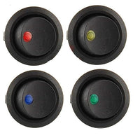 Universal 12V Auto Dot Light 2.4 cm Car Auto Boat Round on/Off Toggle Switch 1 Pc