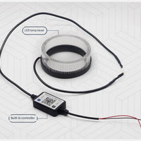 Universal Angel Eye Crystal Ring 2.5 Inch APP Control RGB LED for Car Headlight In Premium Quality 2 Pcs Set