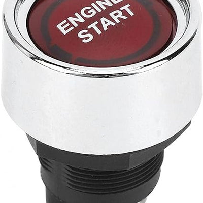 Universal Engine Start Switch, LED Engine Starter Push Button Starter Switch 1 pc(Red)