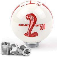 Universal 5 Speed Cobra Style Gear Shift Knob Manual Transmission Shifter Lever Stick(white)