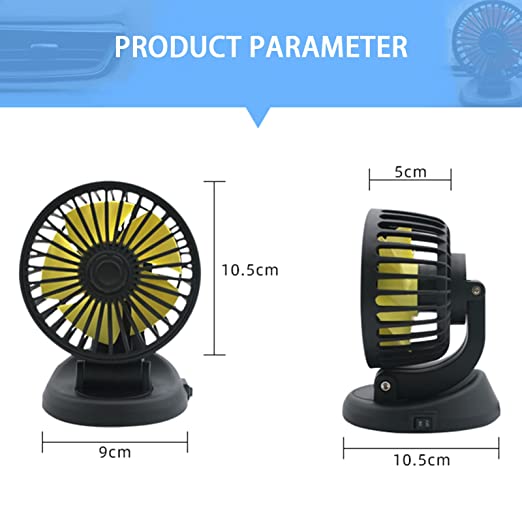 Portable Fan 360° Single Head Rotating With Adjustable 180° Up Down Fo ...