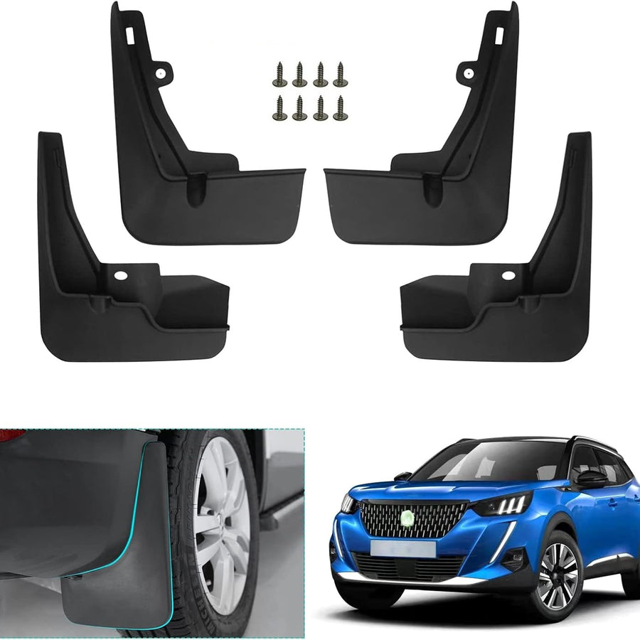 Peugeot 2008 Custom Fit Front Rear Mud Flaps In Premium Quality