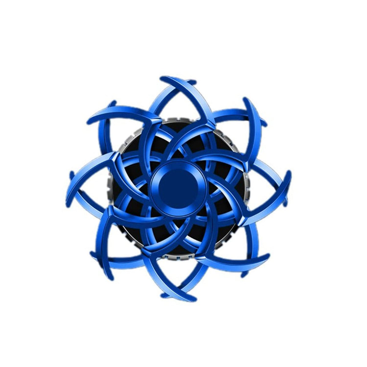 Universal Car Ac Went Decoration Piece Spiral Wings Style 1 Pc Blue