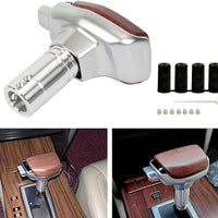 Universal Wooden Touch Shift Gear Knob Car Shifter Lever Most Manual Automotive Vehicles(Brown)