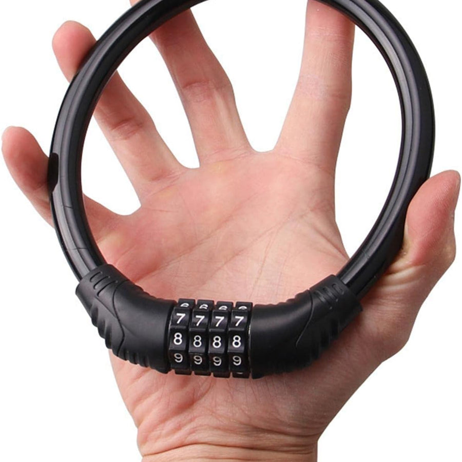 1 Pc Universal Bike Helmet Lock with 4 Digit Combination High Security Anti-Theft Waterproof Bike Mini Elegant Style For Bike
