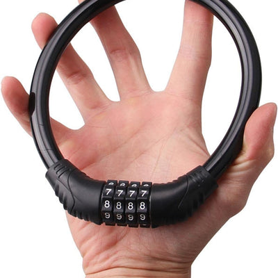 1 Pc Universal Bike Helmet Lock with 4 Digit Combination High Security Anti-Theft Waterproof Bike Mini Elegant Style For Bike