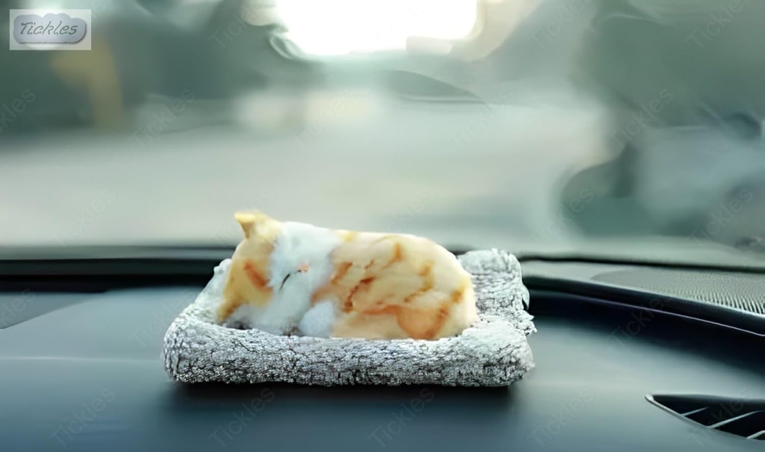 1 Pc D-11 Universal Dashboard Car Sleeping Cat On Carpet Sillicone