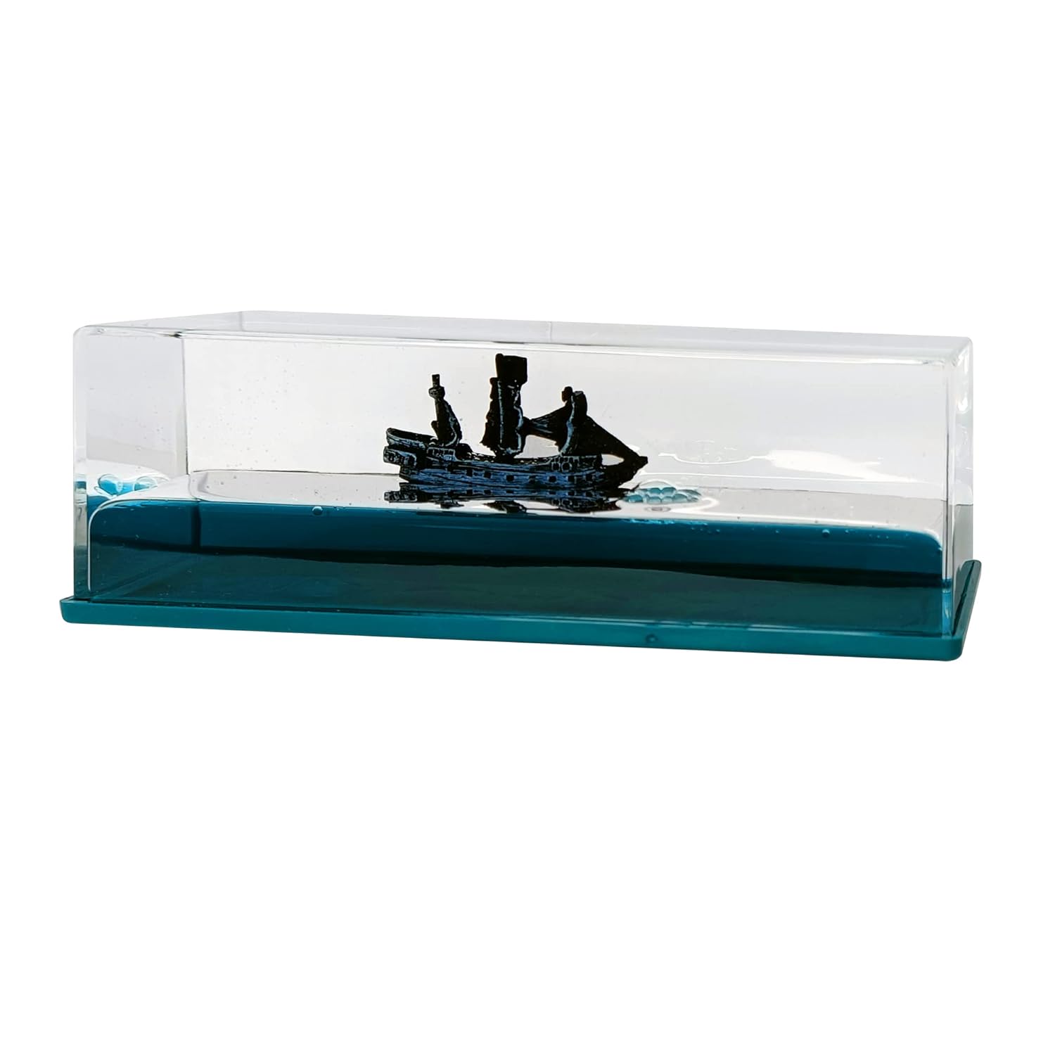 Universal Floating Pirates Cruise Ship In Fluid Liquid Unsinkable Boat Car Dashboard Decoration 1 Pc