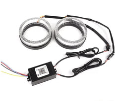 Universal Angel Eye Crystal Ring 2.5 Inch APP Control RGB LED for Car Headlight In Premium Quality 2 Pcs Set