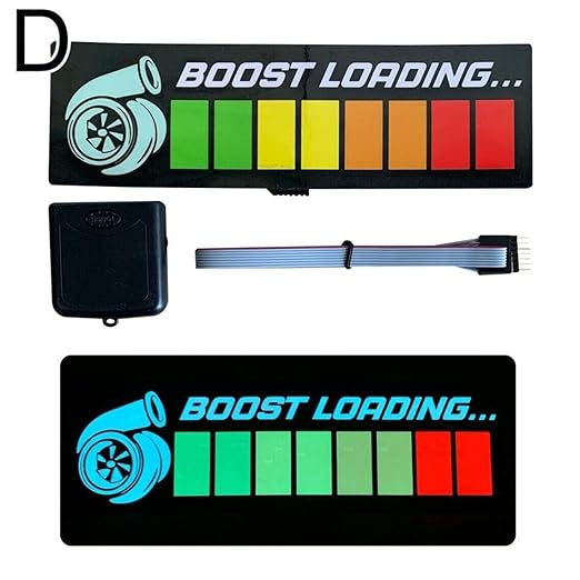 BOOST LOADING LED Car Window Sticker Windshield Electric Safety Decal Decoration Sticker Auto 1 Pc