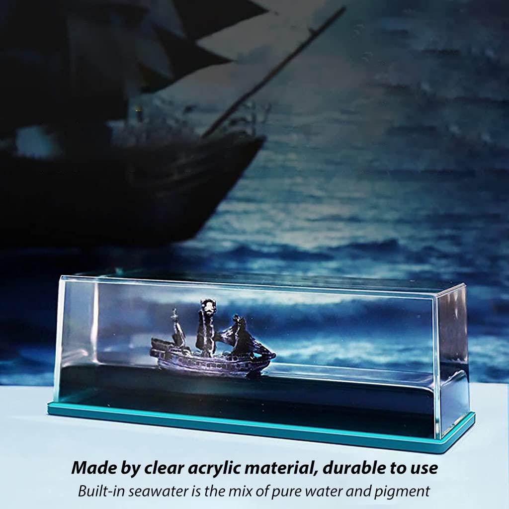 Universal Floating Pirates Cruise Ship In Fluid Liquid Unsinkable Boat Car Dashboard Decoration 1 Pc