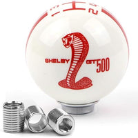 Universal 5 Speed Cobra Style Gear Shift Knob Manual Transmission Shifter Lever Stick(white)