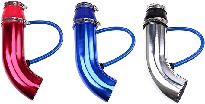Filtered Intake Systems Universal Aluminum Air Intake Pipe / Hose Air Filter Intake System Duc ...