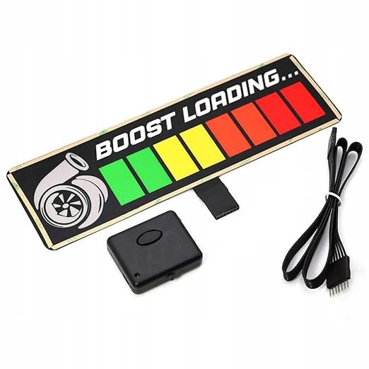 BOOST LOADING LED Car Window Sticker Windshield Electric Safety Decal Decoration Sticker Auto 1 Pc