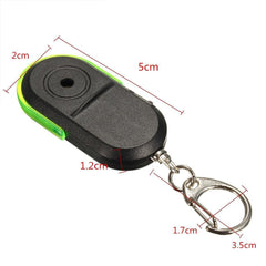 Universal Anti-lost Whistle Keychain LED Flash Flashing Beeping System 1 Pc