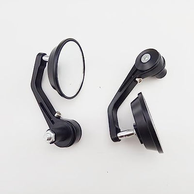 Universal Round Motorbike Handle Bar End Mirror