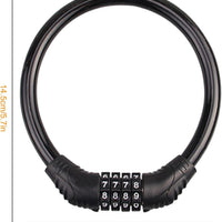 1 Pc Universal Bike Helmet Lock with 4 Digit Combination High Security Anti-Theft Waterproof Bike Mini Elegant Style For Bike