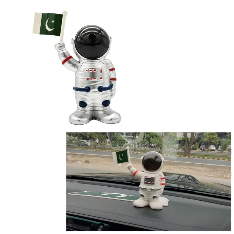 Solar Astronaut Decoration Waving Flag For Car Home Office