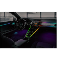 6 Pcs RGB Ambient Light Bluetooth Phone Control Dynamic Car Interior Strip Light Flexible