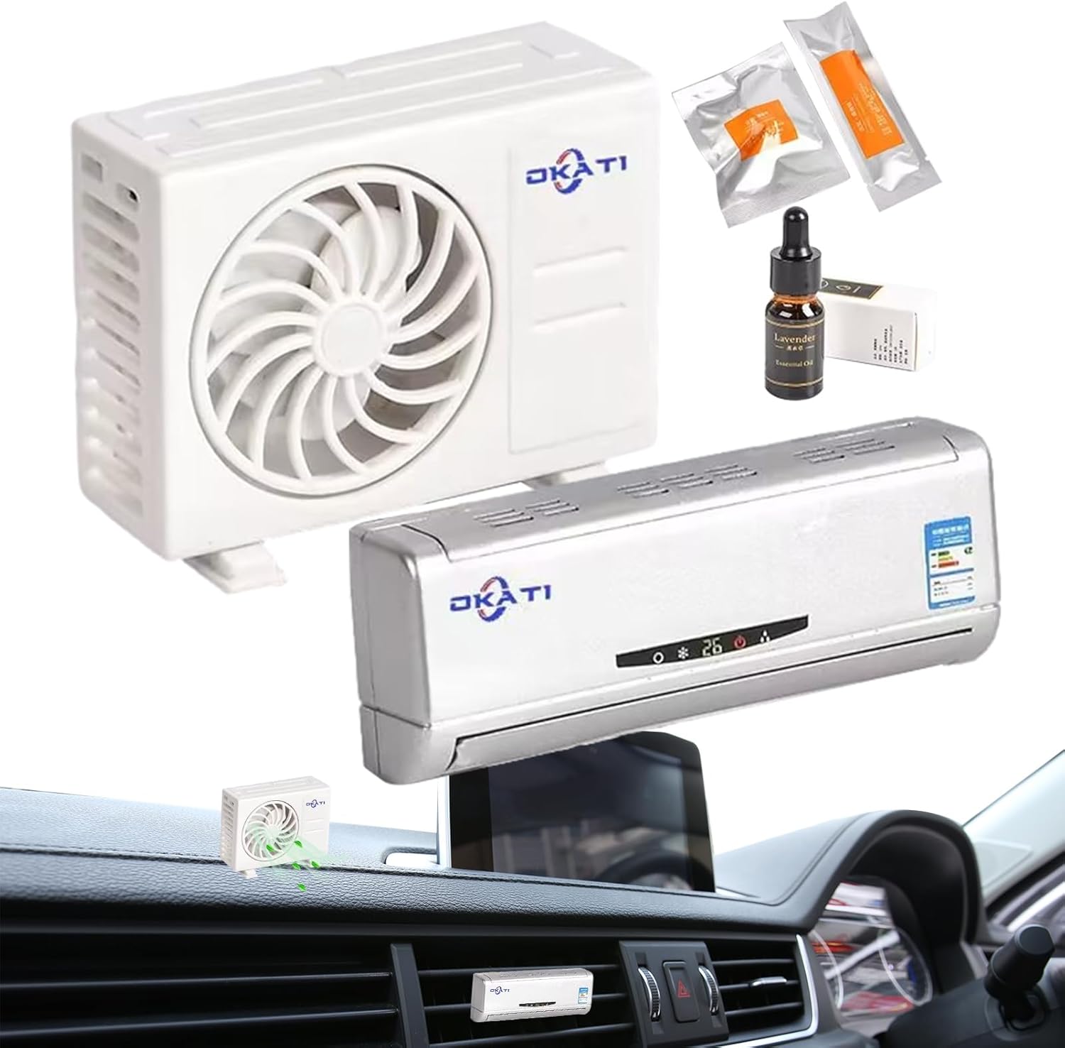 Universal Solar Air Conditioner And Outdoor Decoration Ac went Perfume 1 Pc