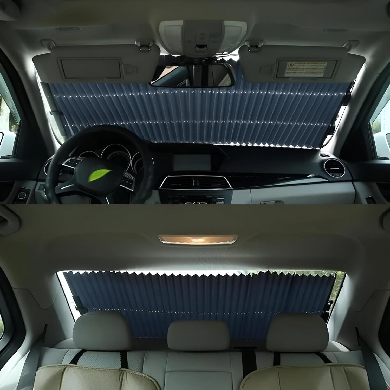 Universal Car Inside Retractable Winshield Sun Shade For Car Heat Proo ...