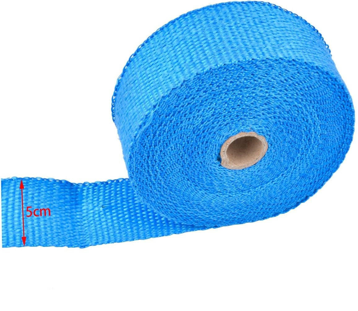 Universal Exhaust Heat Wrap Turbo Pipe Heat insulation Wrap 1 Pc (Blue)
