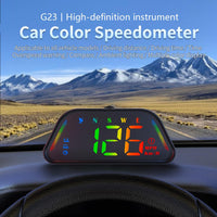 Universal G23 GPS Speedometer HUD Gauge Car Digital Head Up Display Speedometer Campass Clock Distance Meature Functions 1 Pc