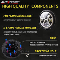 Jeep Round Headlight  7 Inch X DRL Projector style 2 pcs Set